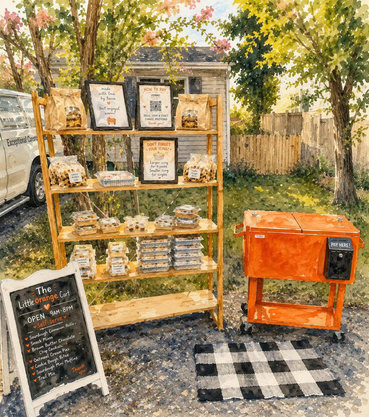 Inside The Little Orange Cart